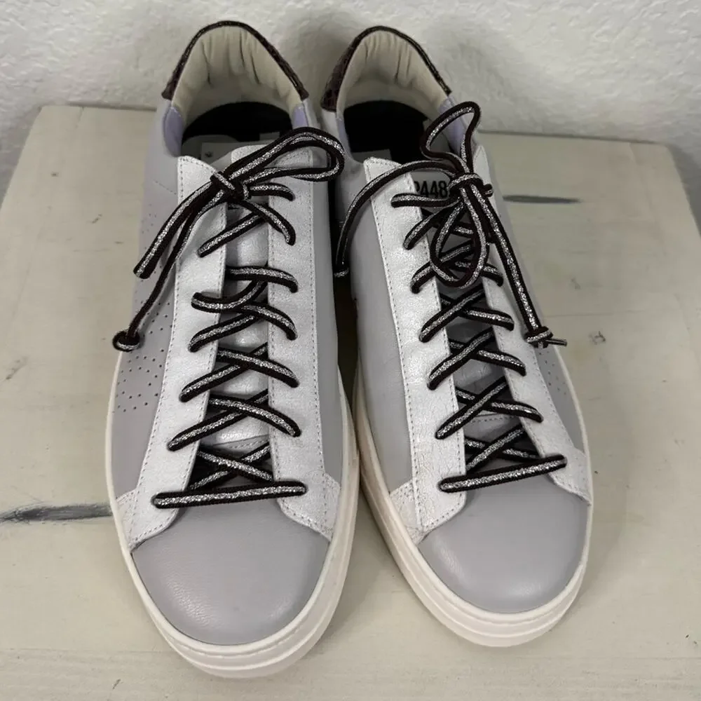New P448 Jack Perforated Sneaker in pastel lilac Preppy Casual Luxury